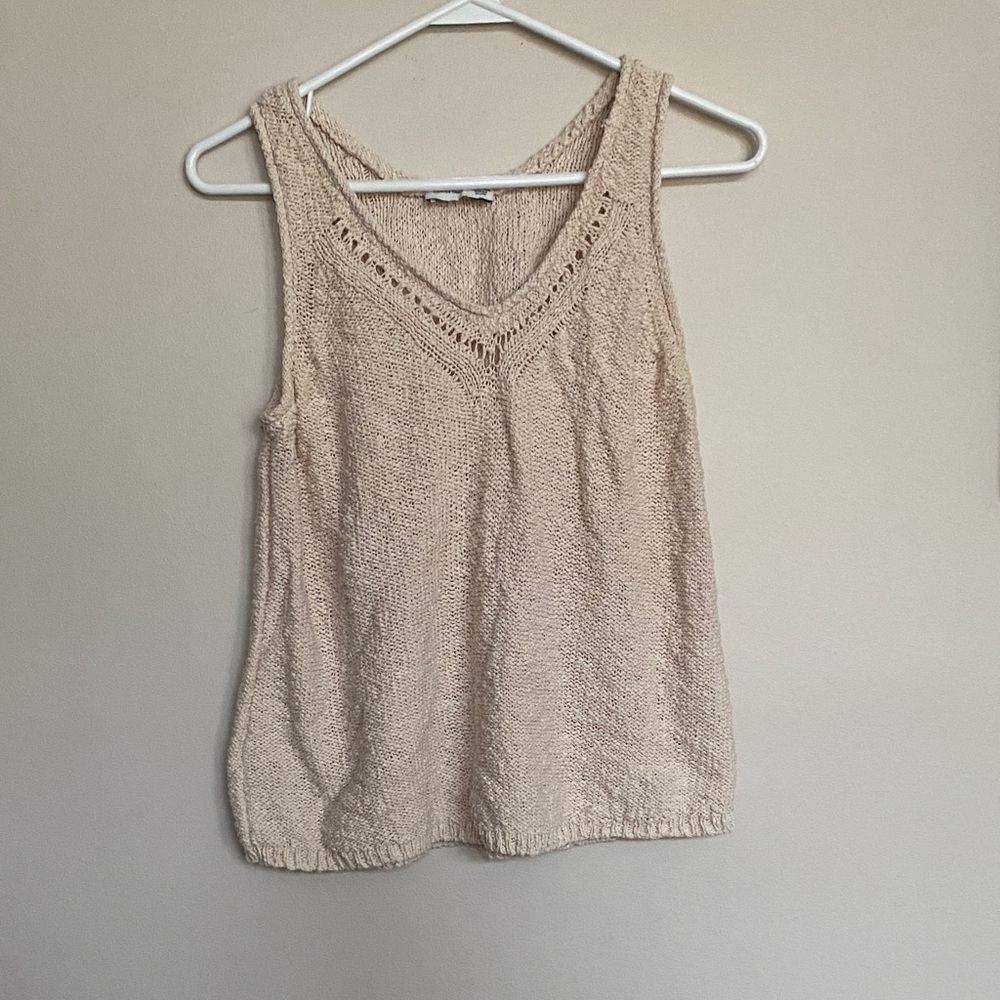 Gentle Fawn Cream Knit V-Neck Tank